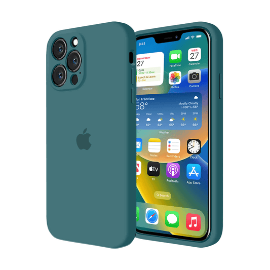 iPhone Cosmic Blue Silicone Case Camera Protection Apple