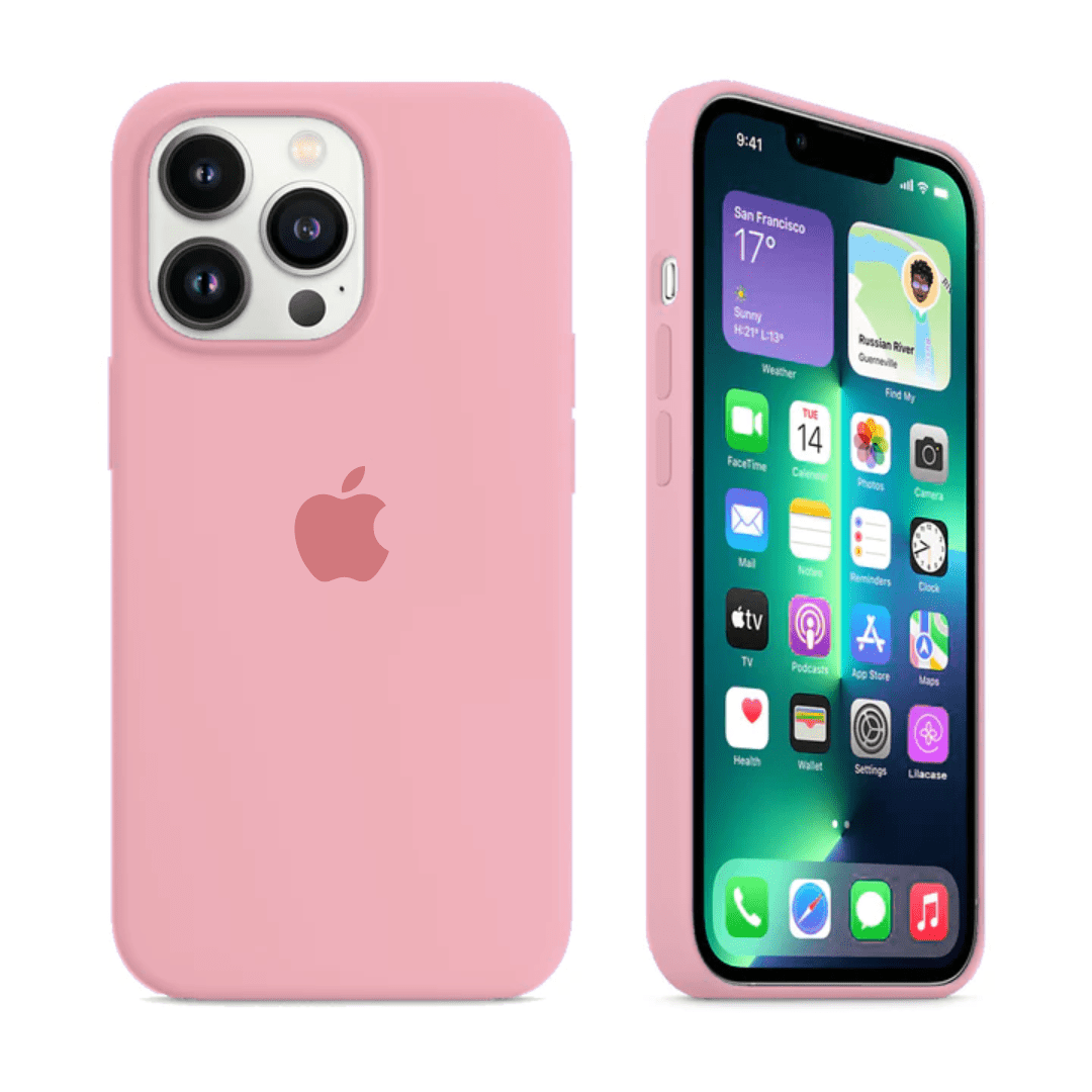 iPhone Candy Pink Silicone Case Protective Phone Cover Apple