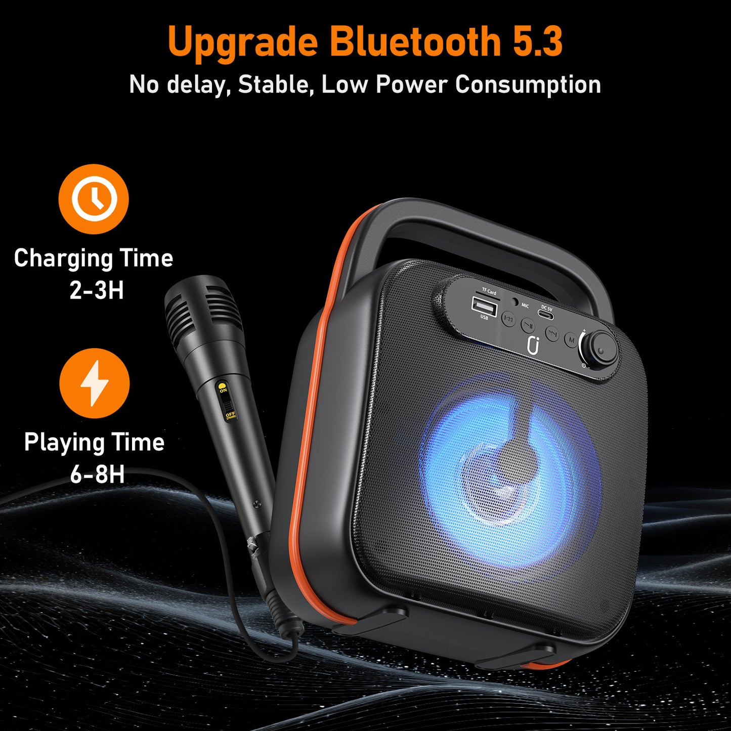 JYX Bluetooth Karaoke Speaker With Microphone Karaoke Machine For Adult