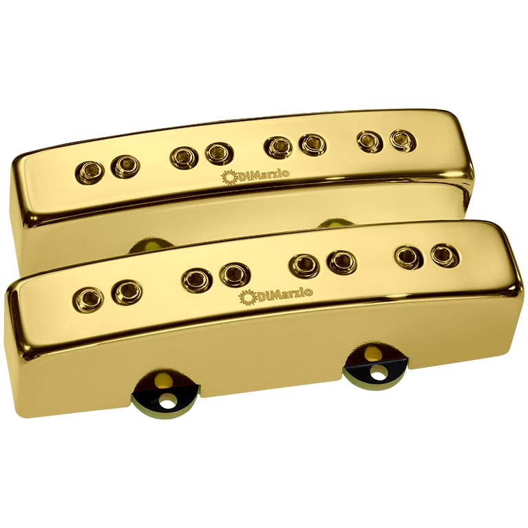 DiMarzio DP302 RELENTLESS JTM BASS PAIR, Gold Cover - New