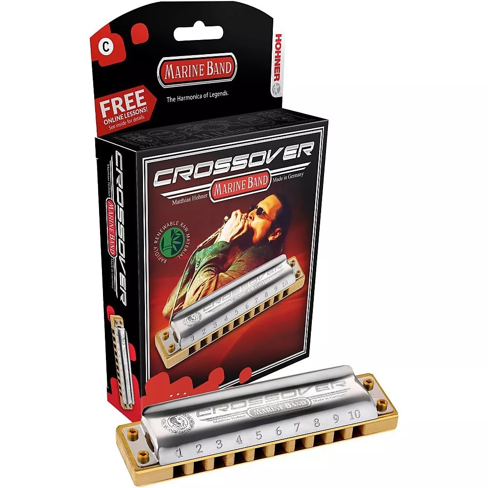 Hohner Marine Band Crossover Harmonica - Key of D - New