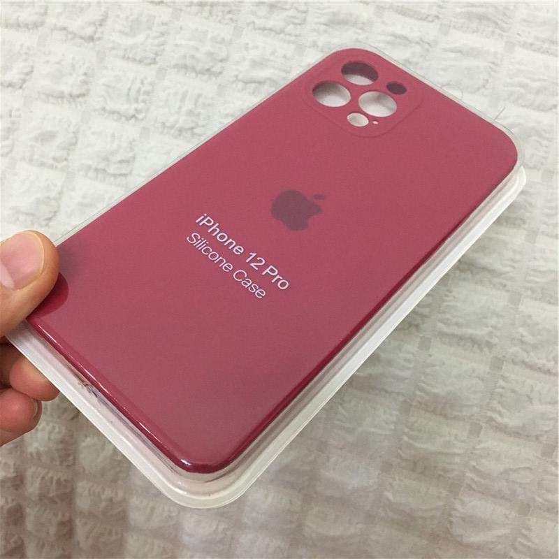 iPhone 13 Camera Protection Silicone Cases Soft Matte Back Cover Apple