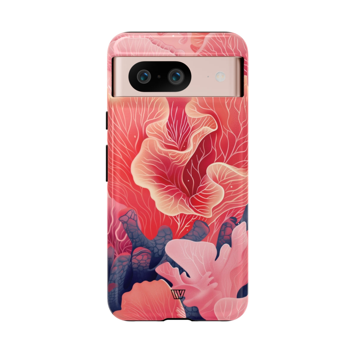 Pink Coral Tough Phone Case Dual-Layer Protection