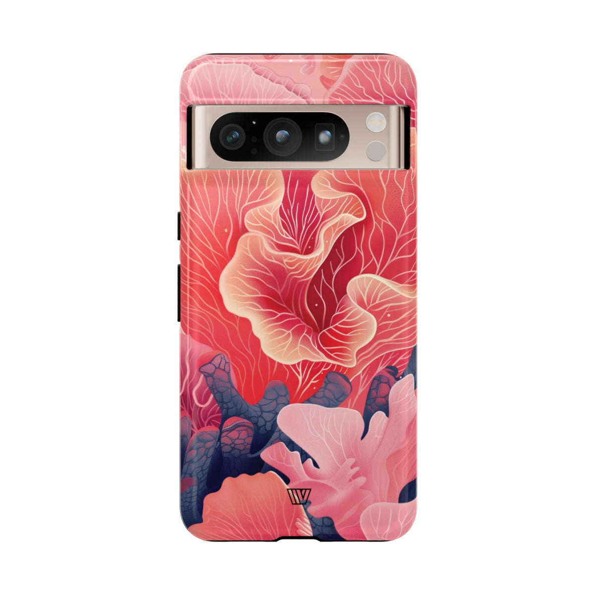 Pink Coral Tough Phone Case Dual-Layer Protection