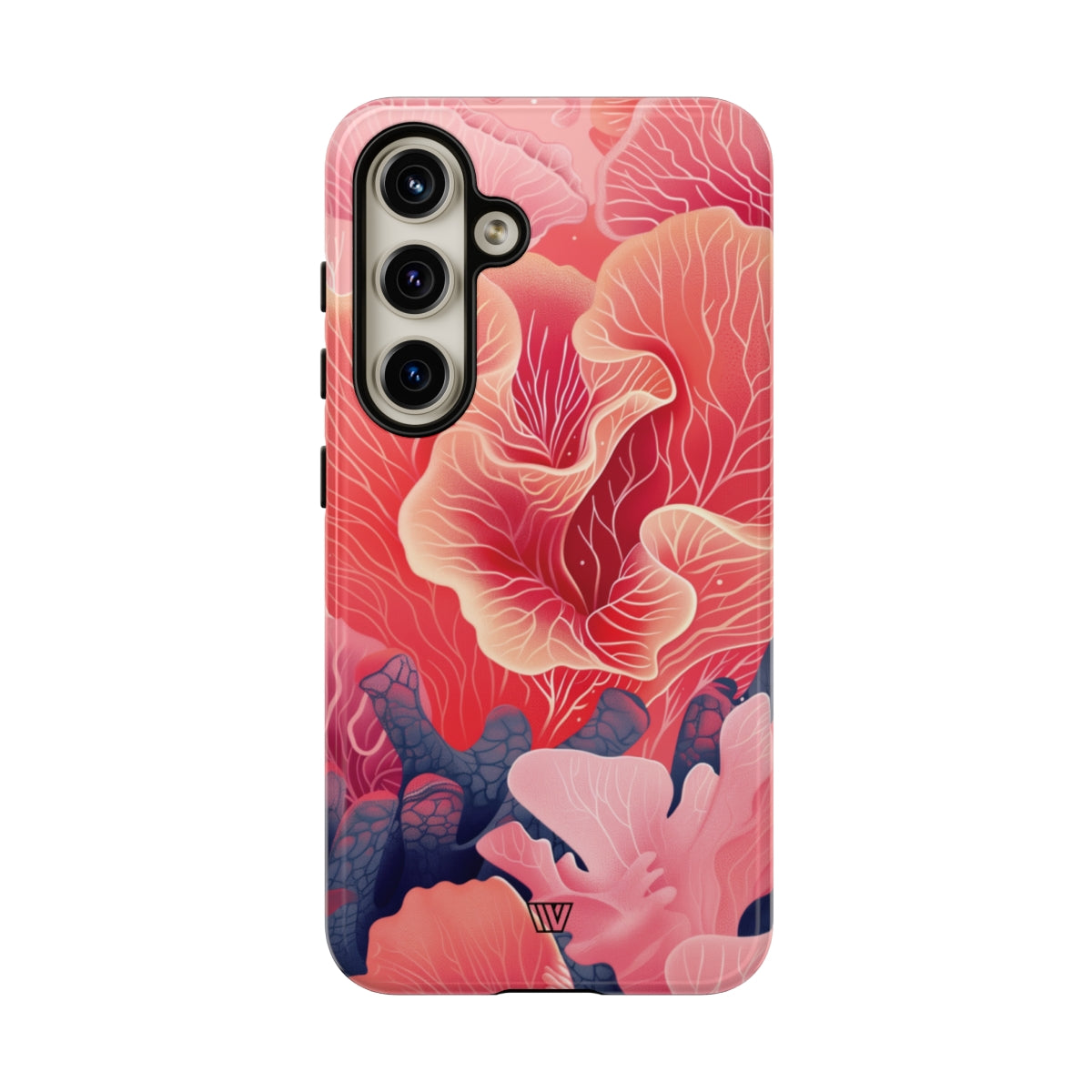 Pink Coral Tough Phone Case Dual-Layer Protection