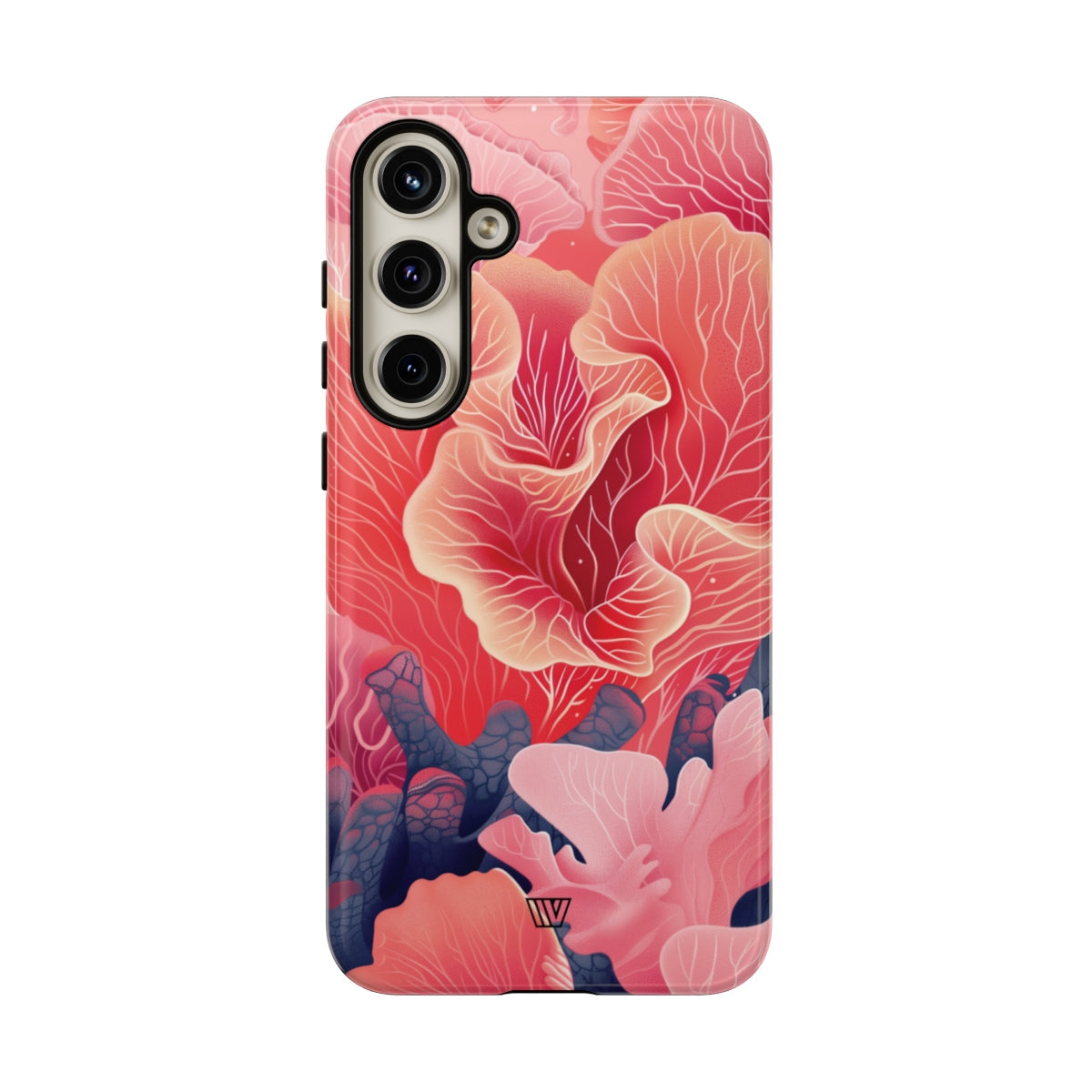 Pink Coral Tough Phone Case Dual-Layer Protection