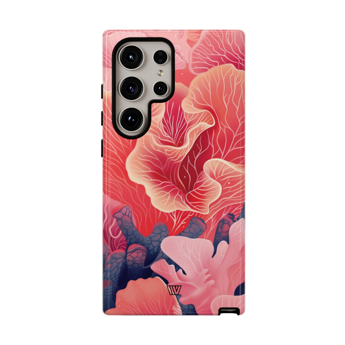 Pink Coral Tough Phone Case Dual-Layer Protection