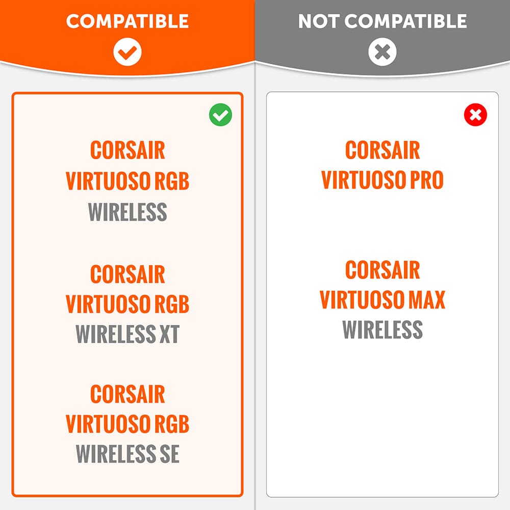 WC FreeZe Cooling Gel Earpads Corsair Virtuoso Headphones