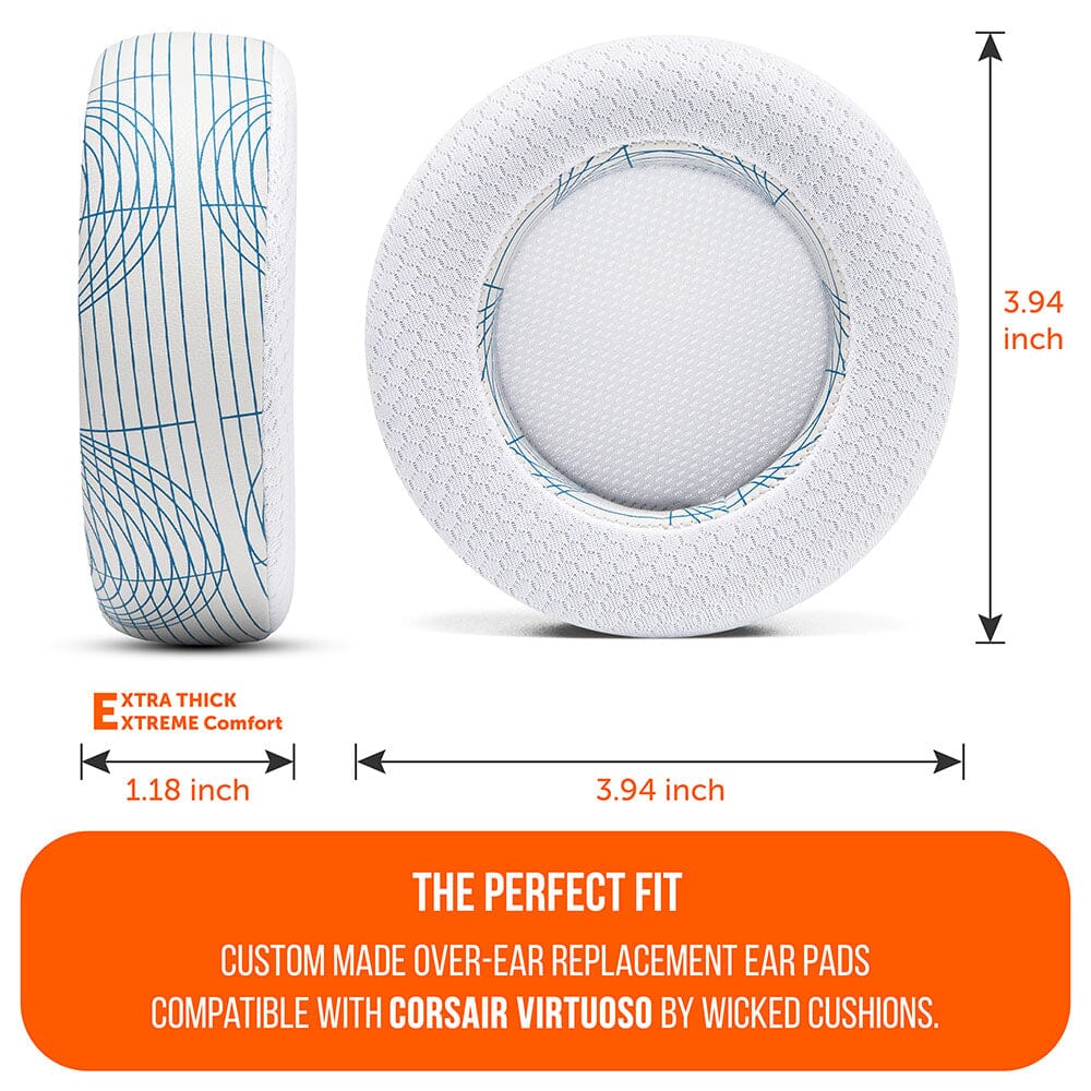 WC FreeZe Cooling Gel Earpads Corsair Virtuoso Headphones