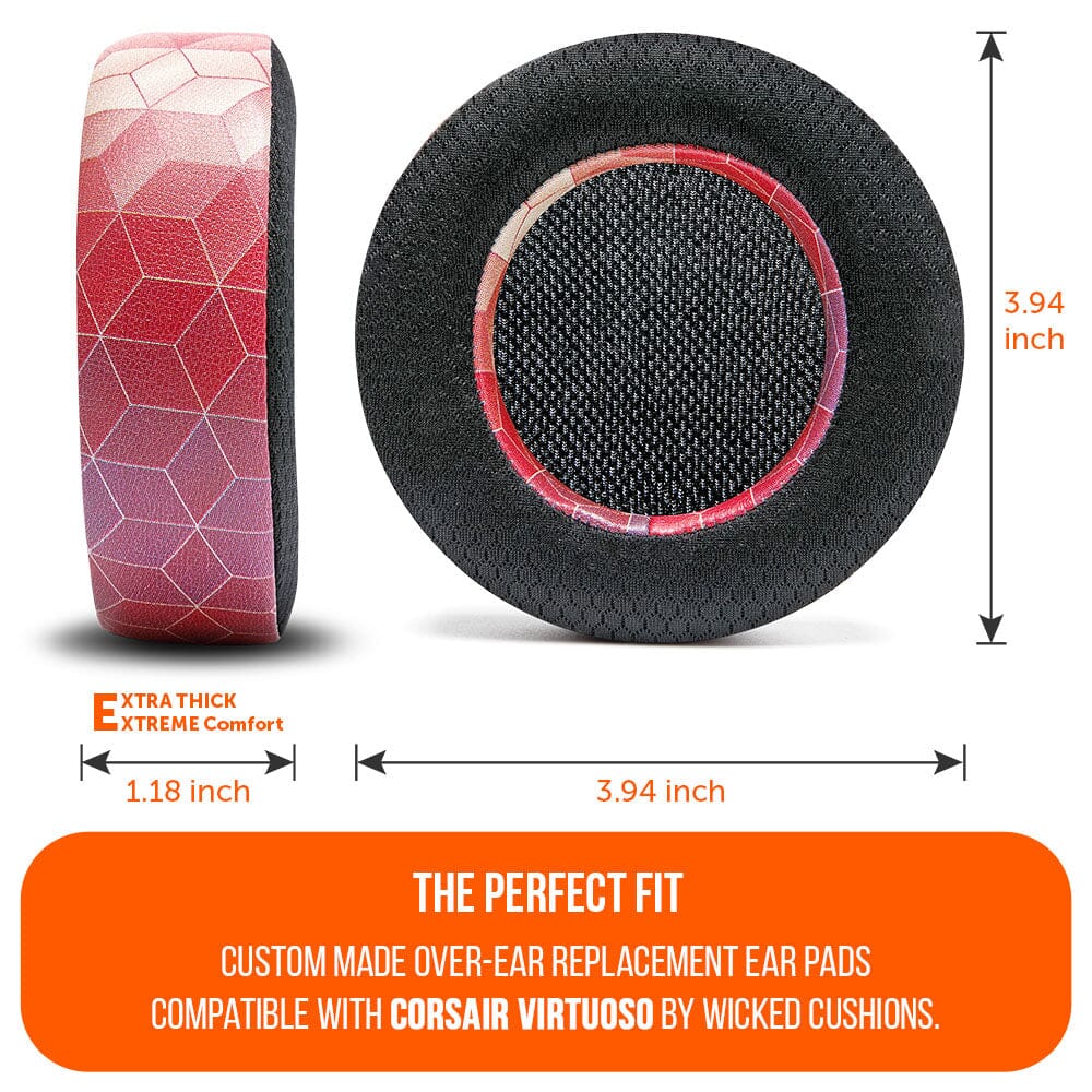 WC FreeZe Cooling Gel Earpads Corsair Virtuoso Headphones