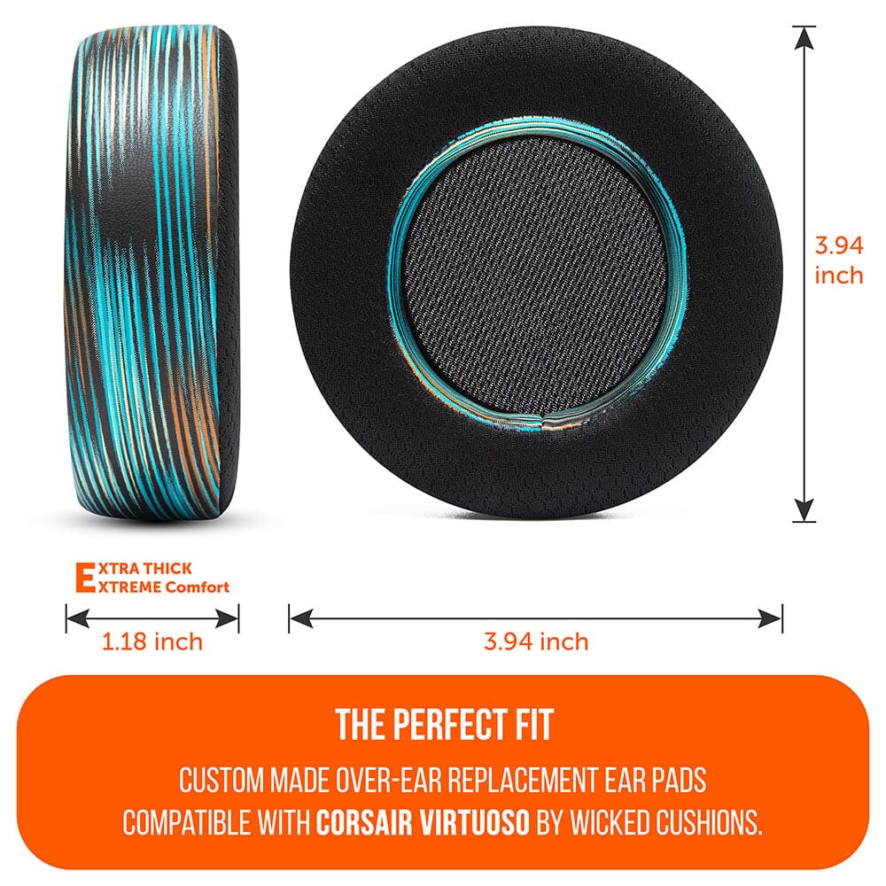 WC FreeZe Cooling Gel Earpads Corsair Virtuoso Headphones
