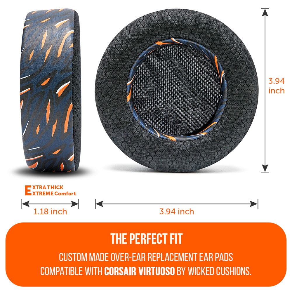 WC FreeZe Cooling Gel Earpads Corsair Virtuoso Headphones