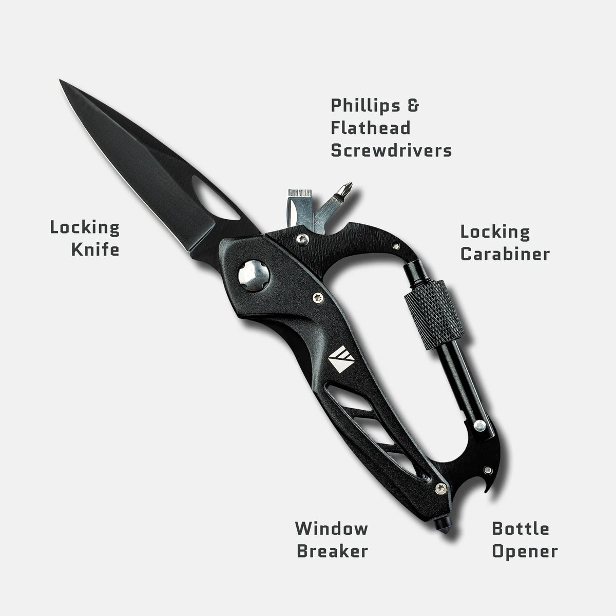 Carabiner Pro 5-in-1 Multi-Tool Carabiner