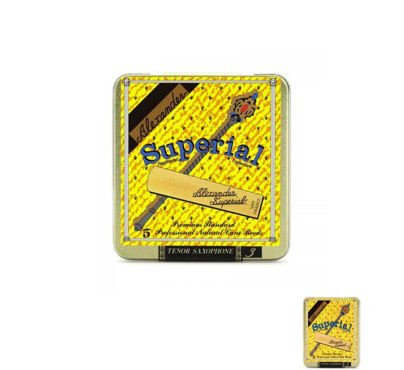 Alexander Reeds Superial Tenor Saxophone Reeds - 3.0 (5-pack)- NEW