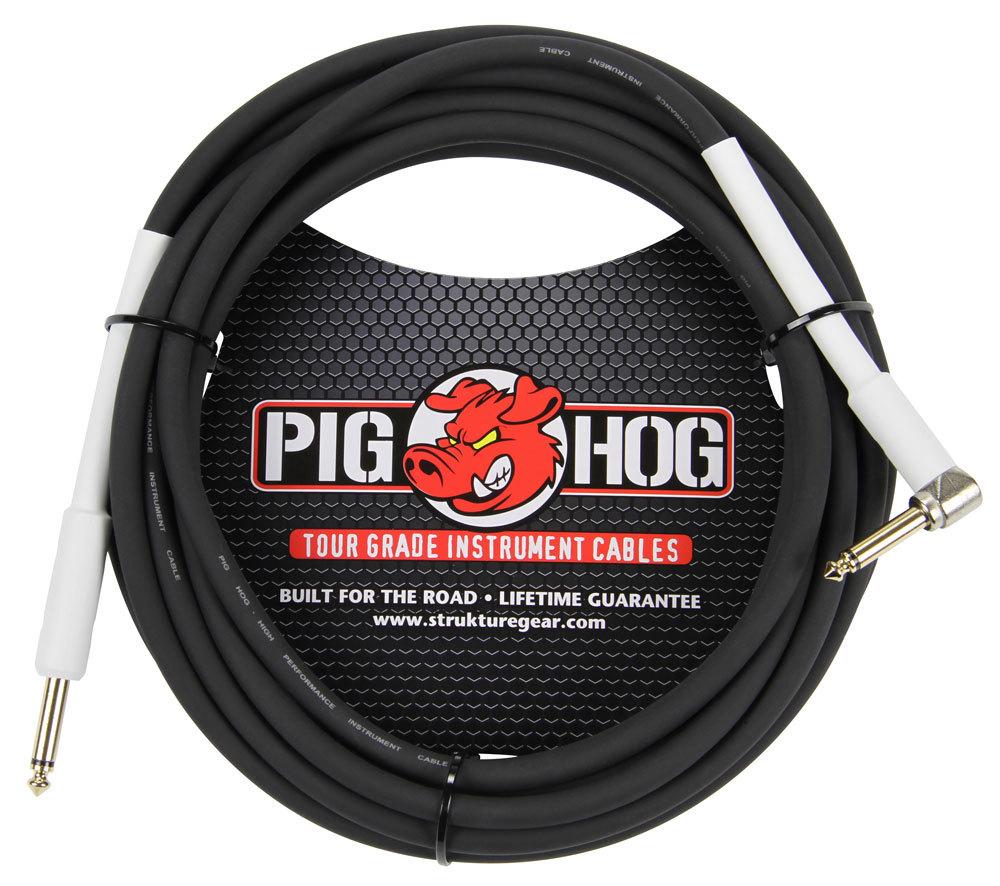 2 Pack Pig Hog PH186R Right Angle 8mm 18.5FT 1/4"-1/4"  Inst Cable Lifetime Warranty!