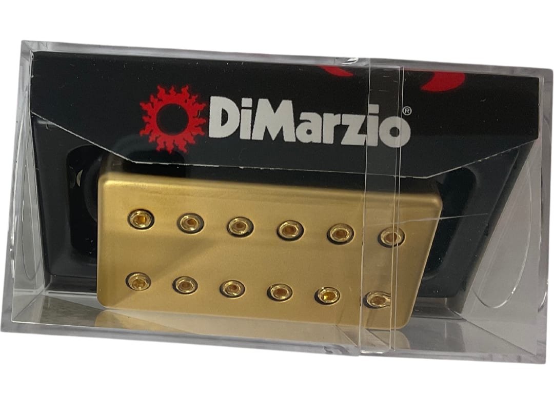 New - DiMarzio STEVE VAI SIGNATURE MODEL UTOPIATM BRIDGE, F-Spaced, Satin Gold Cover