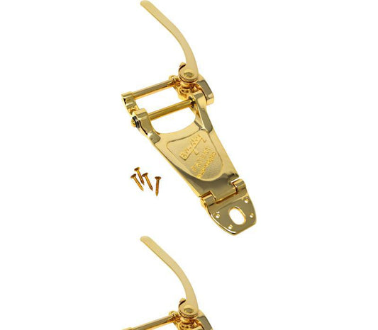 Bigsby B7 Vibrato Tailpiece for Archtop Guitars - All Gold-NEW