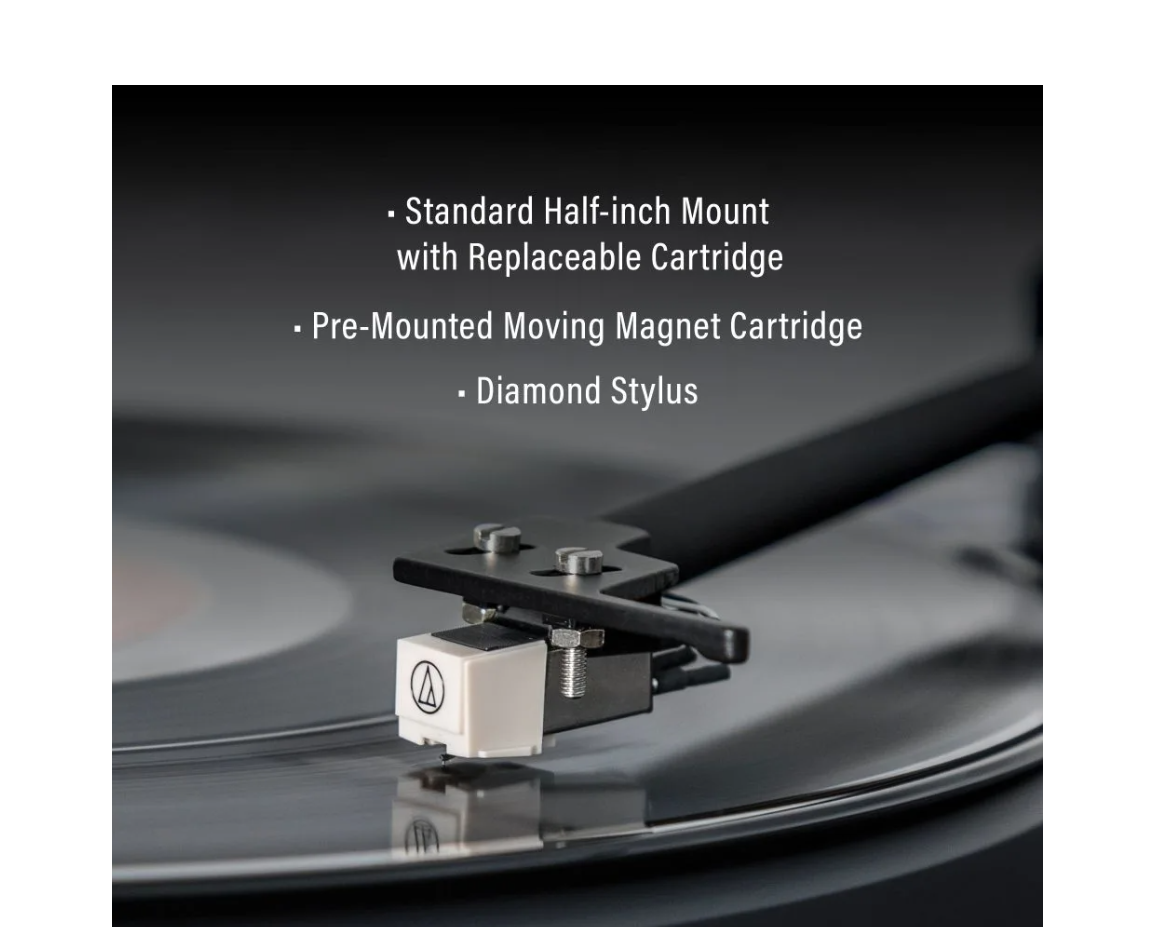 Crosley C62C-BK Belt-Drive 2-Speed Vinyl Bluetooth Turntable Record Player Black -NEW