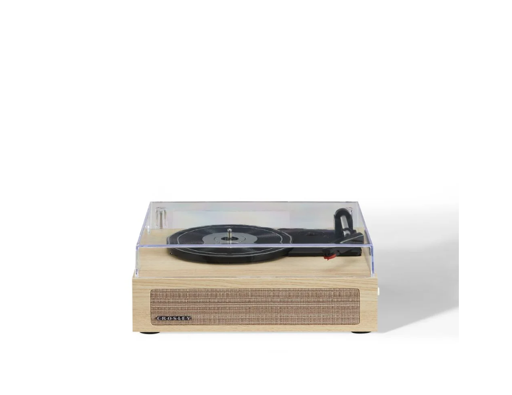 Crosley CR6042A Scout 3-Speed Bluetooth Turntable Record Player - Natural-NEW