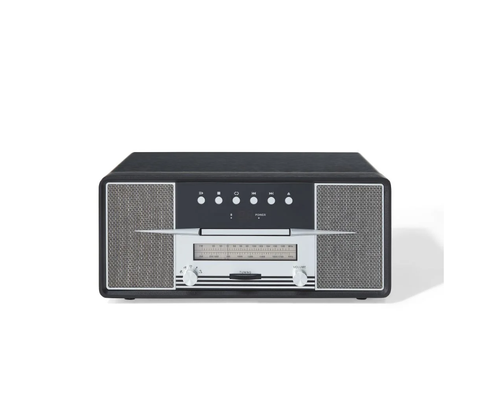 Crosley CR7016A Rhapsody 3-Speed Turntable AM/FM Radio CD Player - Black -NEW