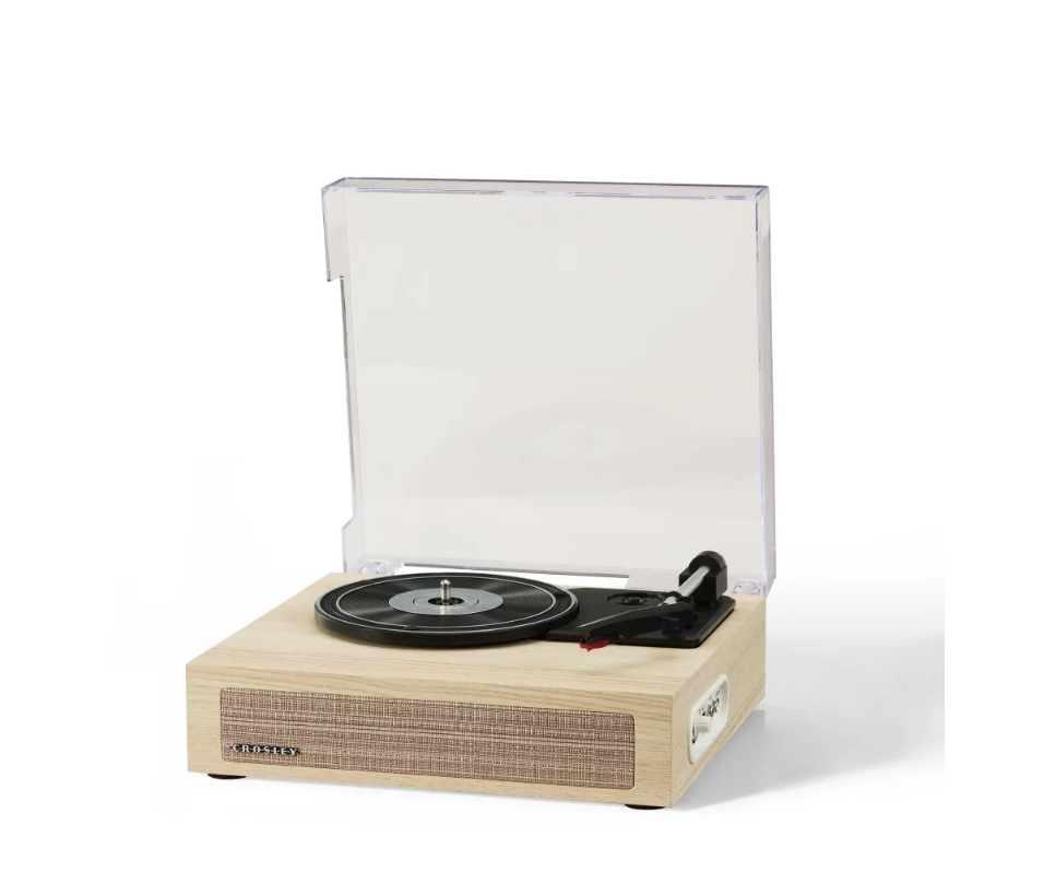 Crosley CR6042A Scout 3-Speed Bluetooth Turntable Record Player - Natural-NEW