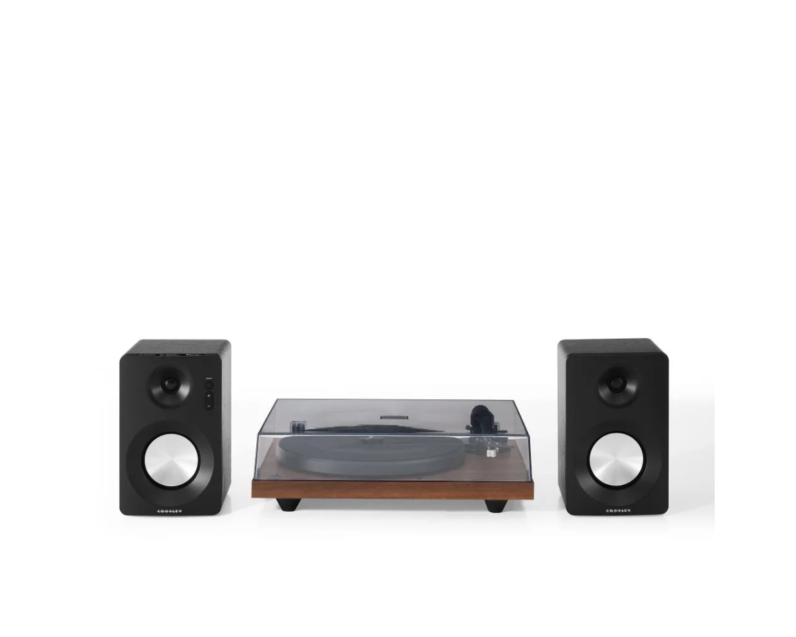 Crosley KT6101-WA K-Series Bluetooth Turntable System - Walnut-NEW