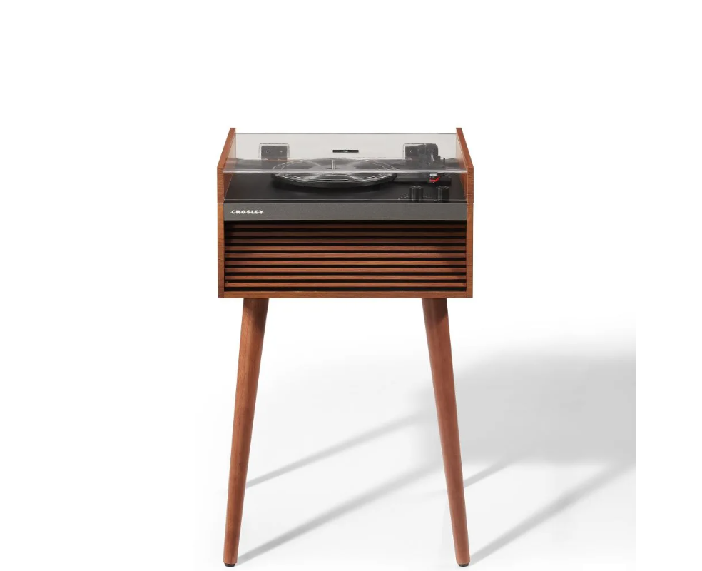Crosley CR6237A Dean 3-Speed Bluetooth Record Player Natural With Legs-NEW