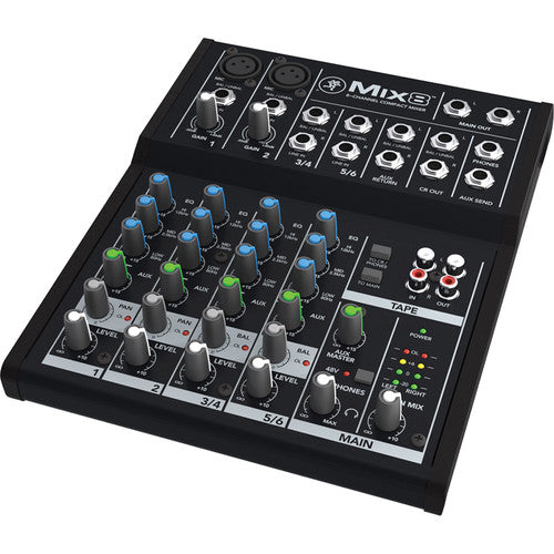 Mackie Mix8 8-channel Compact Mixer -NEW