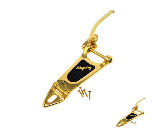 New - BIGSBY® TAILPIECE B6 Vibrato, 0495-B6GLH w/CARTON, Left-Hand, Gold