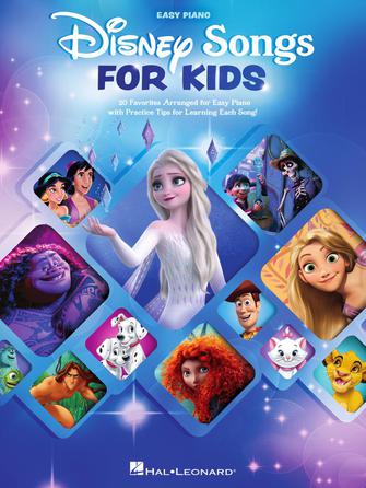 Disney Songs for Kids Easy Piano Songbook -NEW