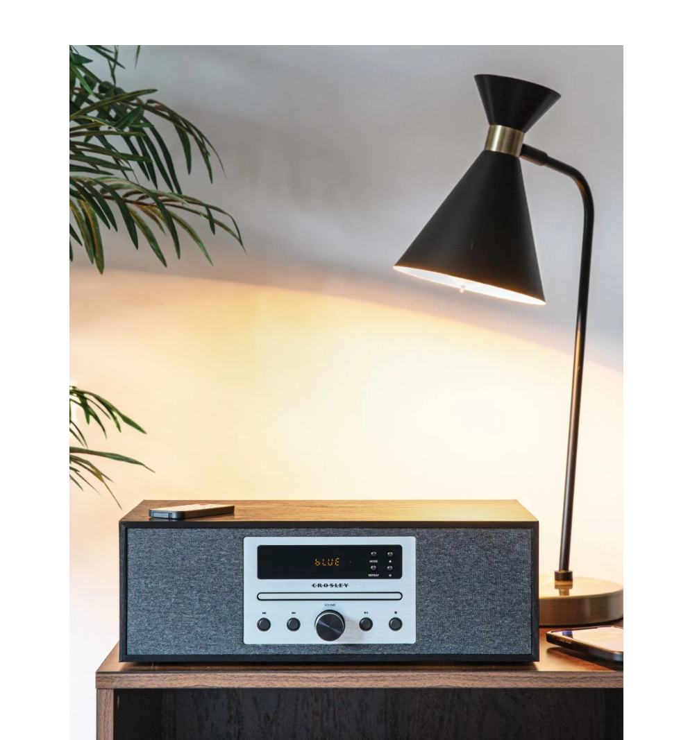 Crosley CR3504A Finn Bluetooth Radio CD Player - Black-NEW