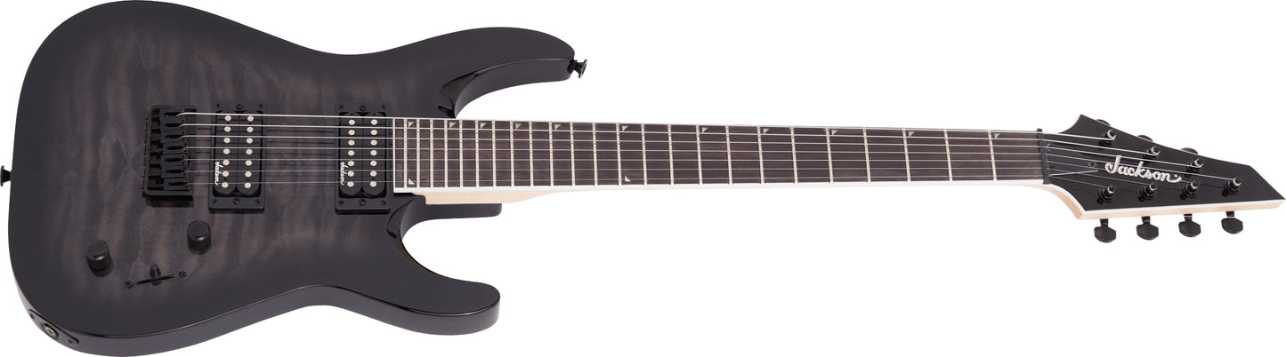 Jackson JS Series Dinky Arch Top JS22Q-7 DKA HT Electric Guitar - Transparent Black Burst