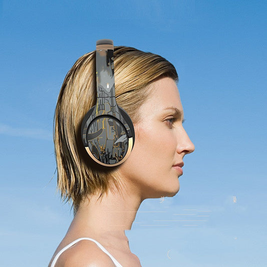 Bluetooth Headphone Active Noise Reduction Head-mounted E-sports Games Computer