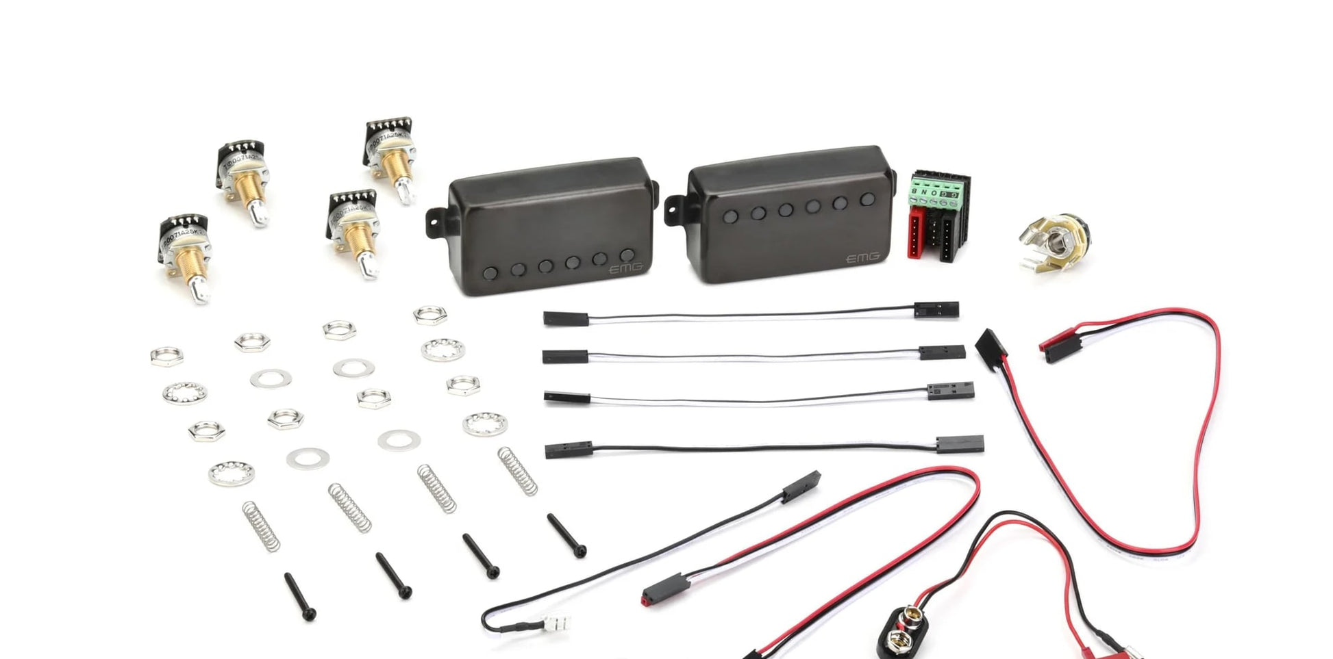 EMG JH James Hetfield "Het" Humbucker Pickup Set - Brushed Black Chrome -NEW