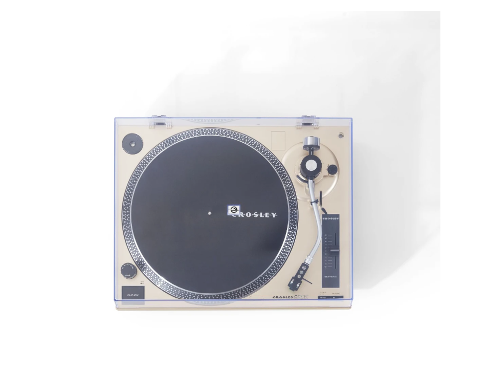 Crosley C100BT 2-Speed Bluetooth  Turntable, Champagne-NEW