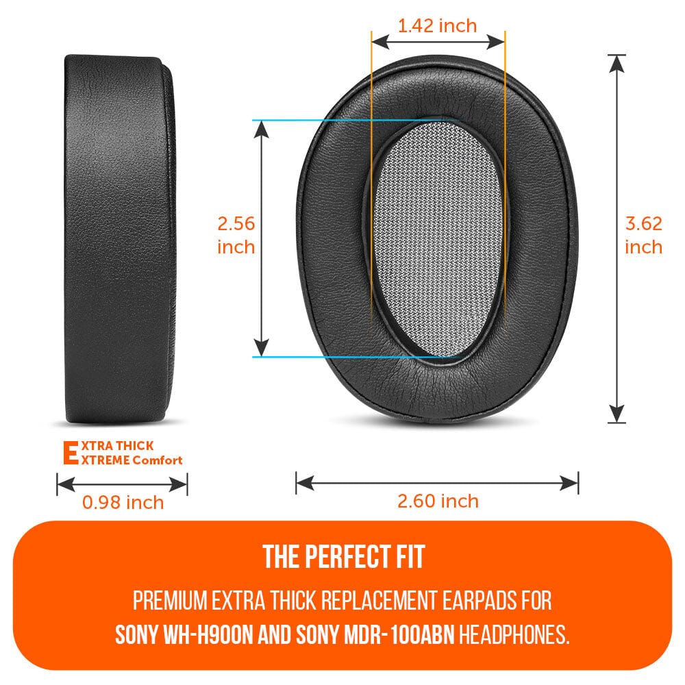 Earpads Soft Leather Memory Foam Replacement for Sony WH900N Wicked Cushions