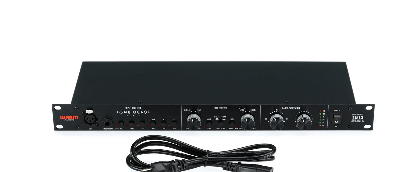 Warm Audio TB12 Tone Beast Microphone Preamp - Black -NEW