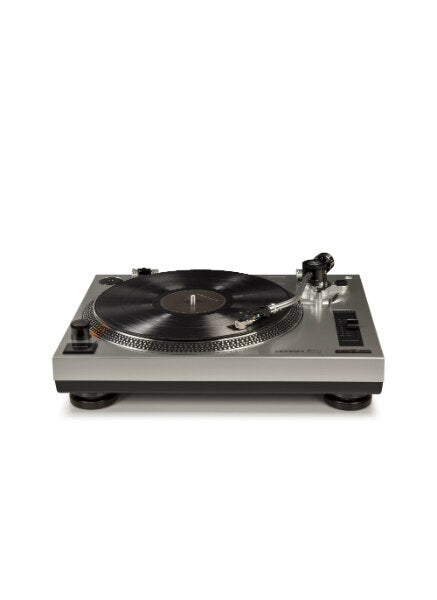Crosley C100 2-Speed Pro Series Turntable Record Player - Silver-NEW