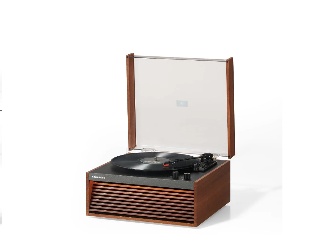 Crosley CR6237A Dean 3-Speed Bluetooth Record Player Natural With Legs-NEW