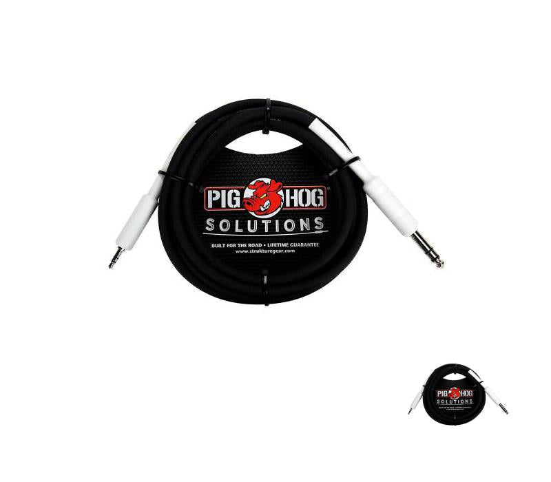 New - PIG HOG PX48J10 SOLUTIONS - 1/4" TRS TO 1/8" MINI, 10FT