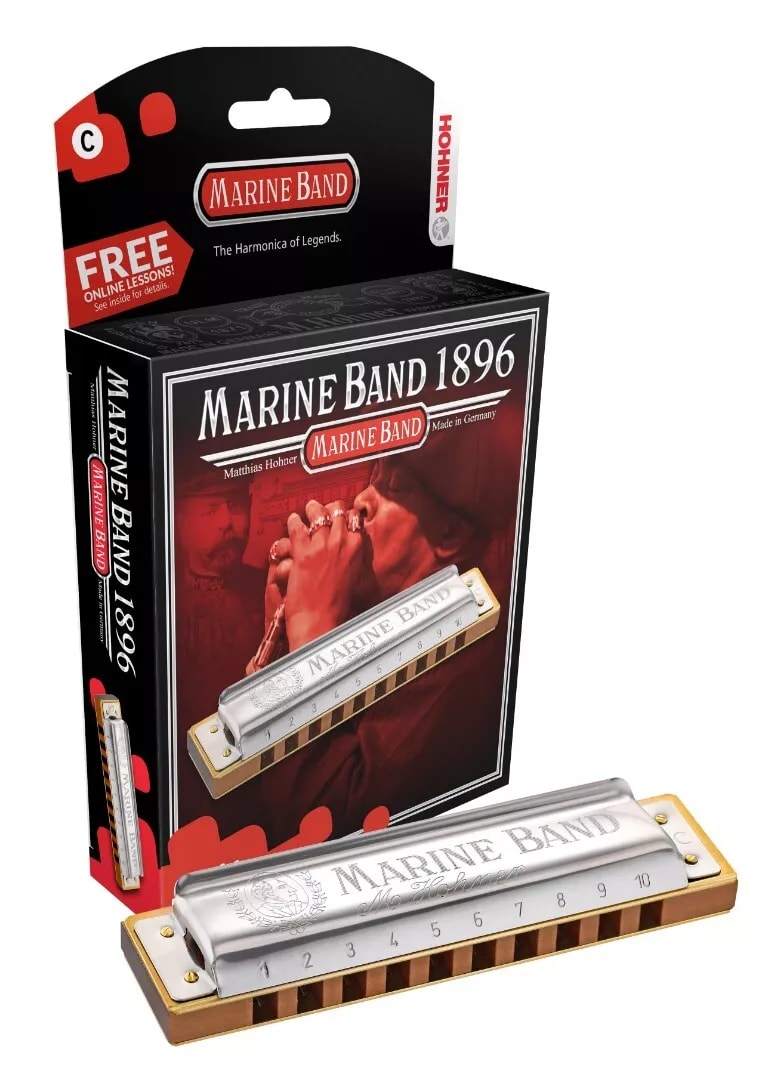 Hohner Marine Band 1896 Harmonica - Key of D- NEW