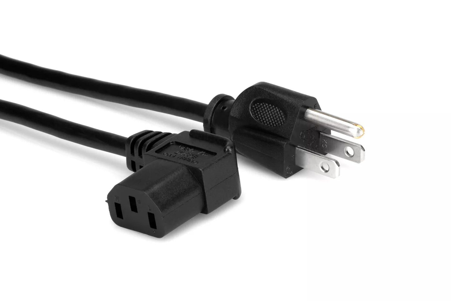 Hosa PWC-143R Power Cord, Right-angle IEC C13 to NEMA 5-15P, 3 Feet - New