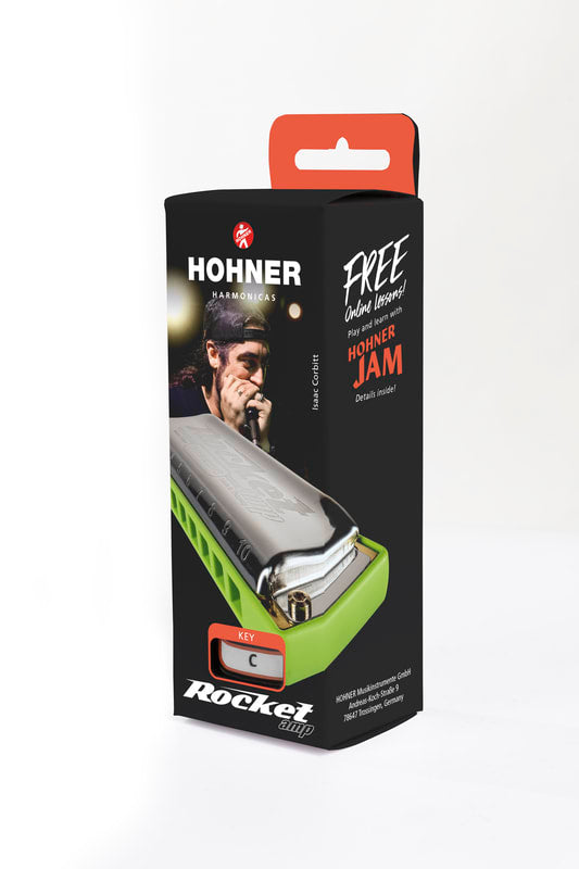 Hohner Rocket Amp Harmonica - Bb Major-NEW