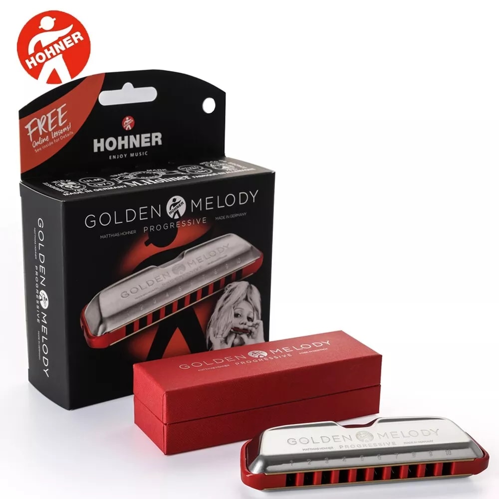 Hohner Golden Melody Harmonica - Key of F Version 2 - New