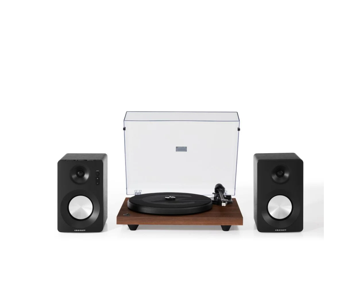Crosley KT6101-WA K-Series Bluetooth Turntable System - Walnut-NEW