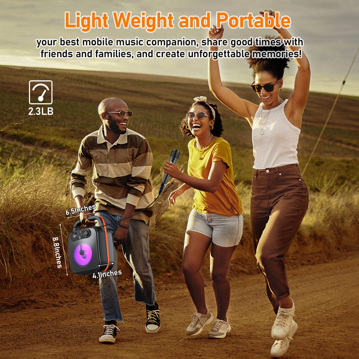 JYX Bluetooth Karaoke Speaker With Microphone Karaoke Machine For Adult