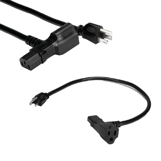 New - Hosa Piggyback IEC C13 Power Cable - 1 foot PWD-401