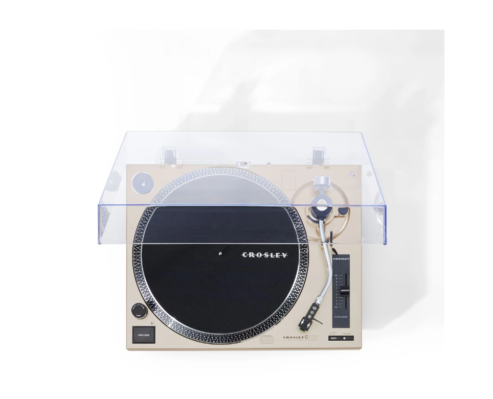 Crosley C100BT 2-Speed Bluetooth  Turntable, Champagne-NEW