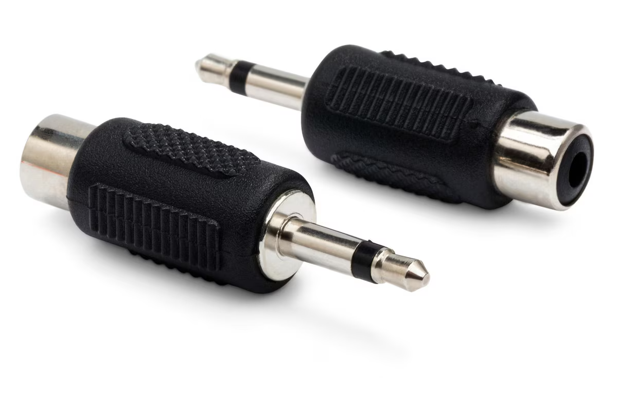 Hosa GRM-114 Adaptor RCA to 3.5mm TS 2pc -NEW