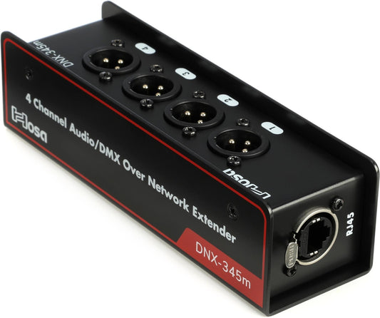 Hosa DNX-345M DMX, AES, or Analog Audio Extender -NEW